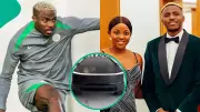 Victor Osimhen Stuns Sister With Tesla Cybertruck Gift, Video Sparks Social Media Buzz