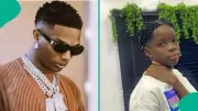 Wizkid's Son Tife's Hilarious Reaction to Upcoming Singer's Collab Request Goes Viral