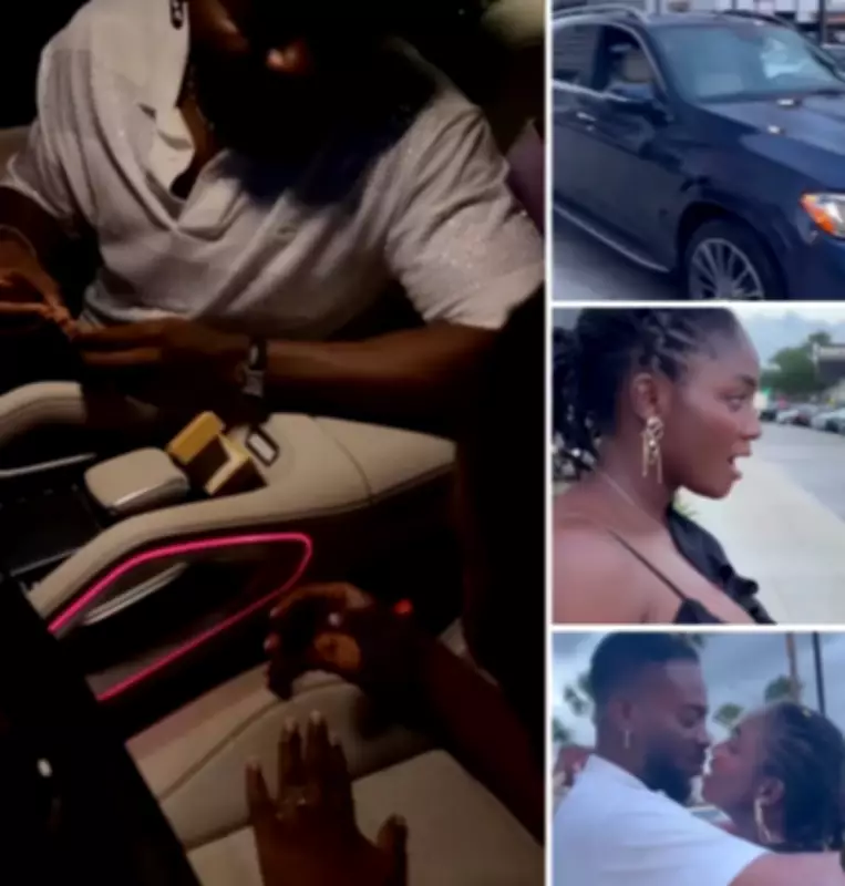 Adekunle Gold Surprises Wife Simi with Luxury Mercedes-Benz and Diamond Ring for Birthday