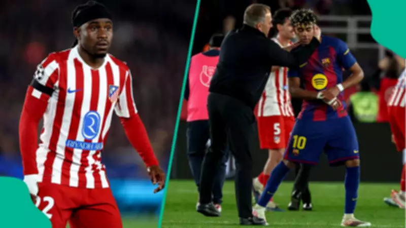 Ademola Lookman Reacts to Atletico Madrid's Champions League Win Over Barcelona
