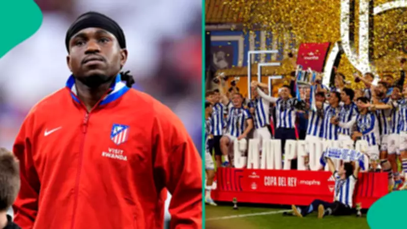 Ademola Lookman Reacts to Atletico Madrid's Copa Del Rey Final Defeat