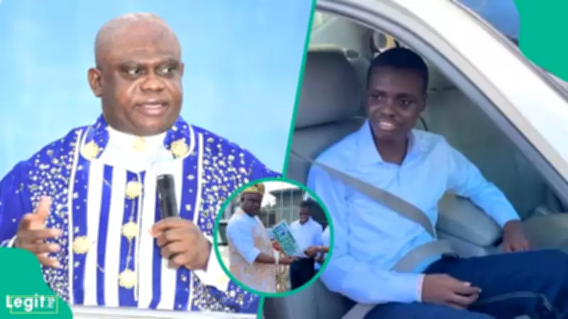 Apostle Chibuzor Chinyere Gifts Car to Autistic Son After Wedding