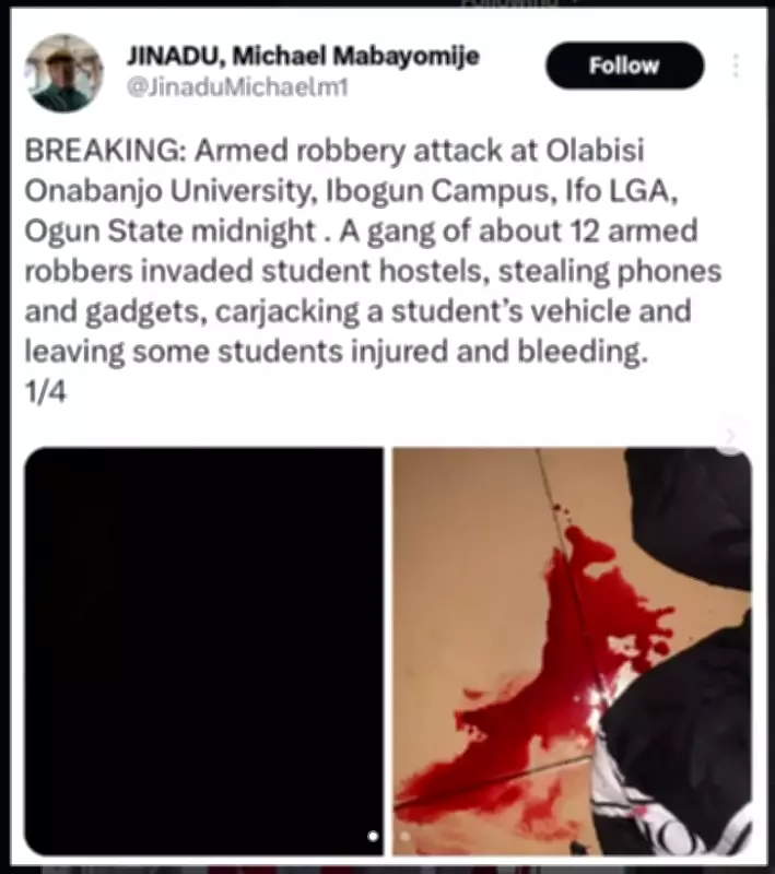 Armed Robbers Attack OOU Ibogun Campus, Injure Students in Midnight Raid