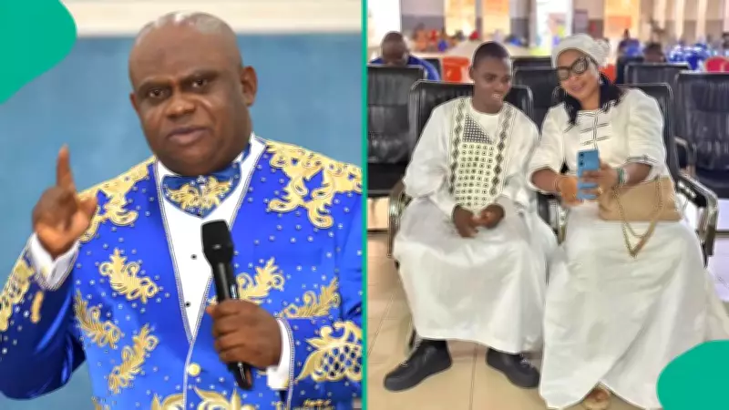 Autistic Man Aboy Chibuzor Walks Into OPM Church With New Wife, Apostle Chibuzor Celebrates Progress