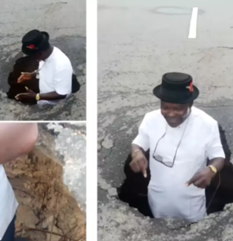 Bayelsa Resident Alarms Over Large Potholes on Major Road