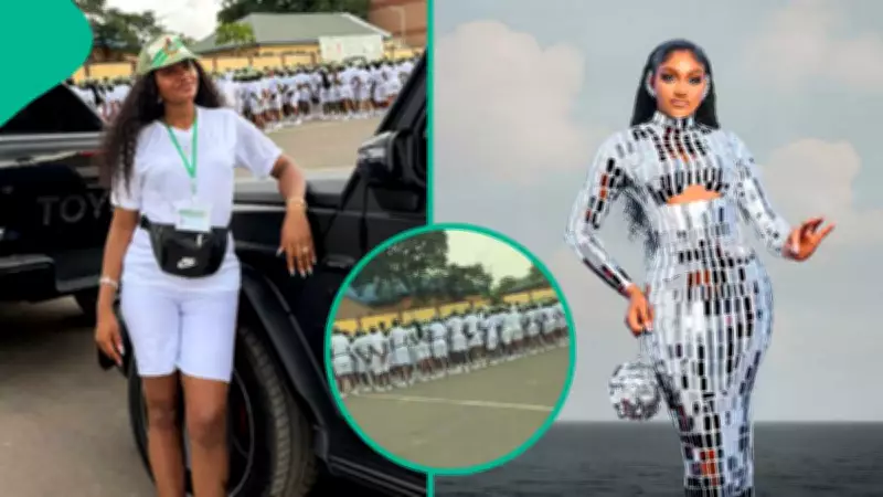 BBNaija Chomzy Sparks Outrage Over NYSC Camp Car Video While Others Parade