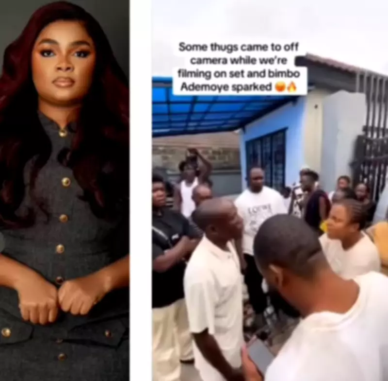 Bimbo Ademoye Challenges Thugs Demanding Settlement on Movie Set