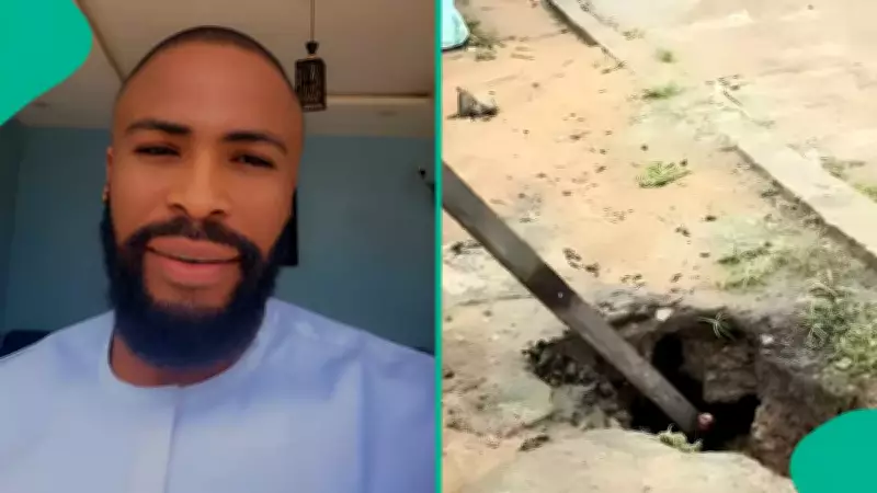 Brave Nigerian Man Exposes Mysterious Object Unearthed by Roadside in Port Harcourt