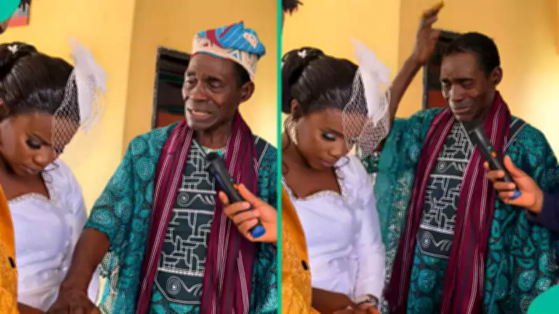 Elderly Father's Emotional Blessing at Daughter's Wedding Moves Many to Tears