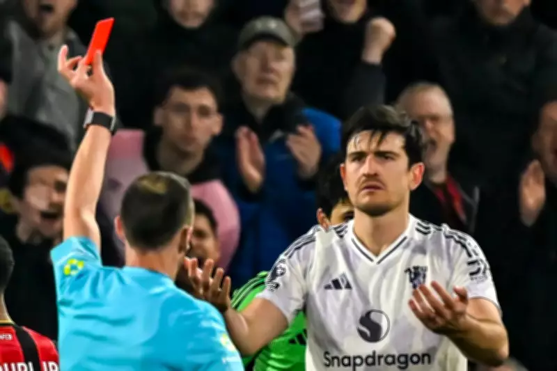FA Charges Manchester United's Harry Maguire for Improper Conduct After Red Card