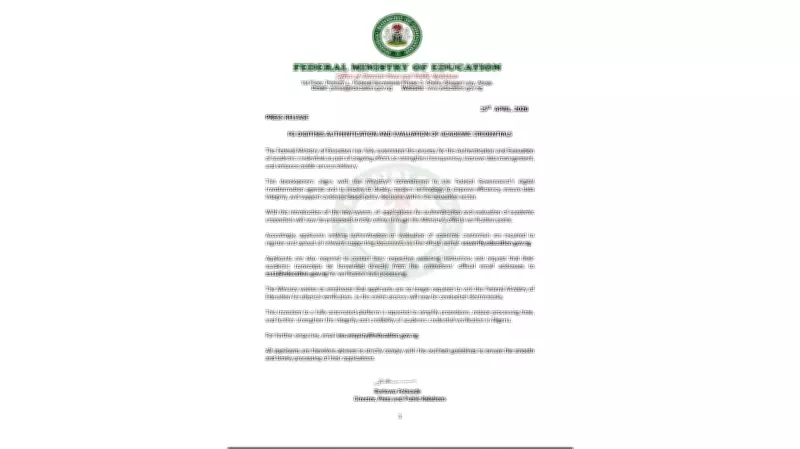 FG Fully Digitizes Academic Credential Authentication and Evaluation Process