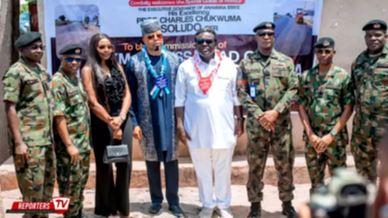 Governor Soludo Commissions 1km Naval Outpost Road in Onitsha, Funded by Philanthropist