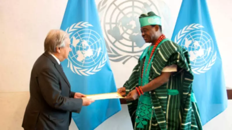Jimoh Ibrahim Presents Credentials to UN Chief as Nigeria's Permanent Representative