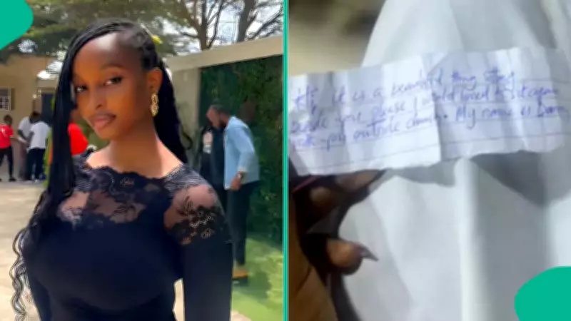 Lady Questions Men's Fear of God After Receiving Note in Church