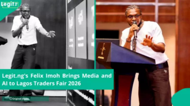 Legit.ng's Felix Imoh Discusses AI and Media Impact at Lagos Traders Fair 2026