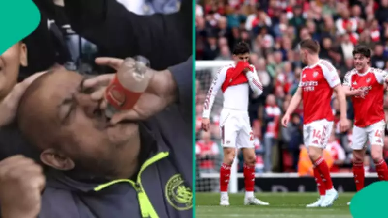 Man City Fan Breaks Silence on Viral Arsenal Bottle Prank During Chelsea Victory