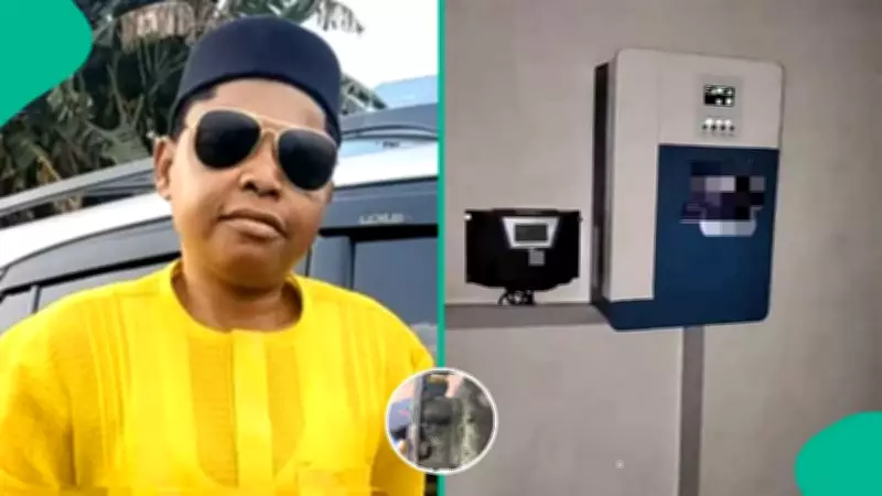 Man Warns Nigerians After Lightning Destroys 4kVA Solar Inverter During Heavy Rainfall