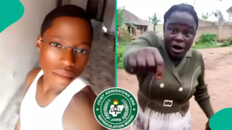 Mother Scolds Son Over 207 JAMB Score, Challenges Him to Do Better