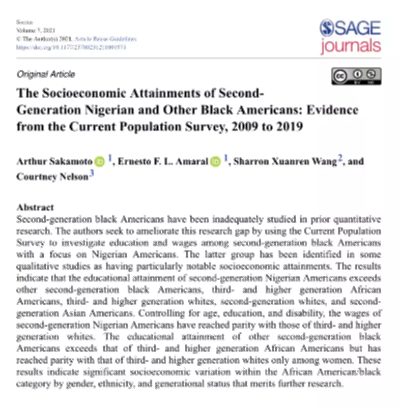 Nigerian Americans Outpace All Groups in US Education Study