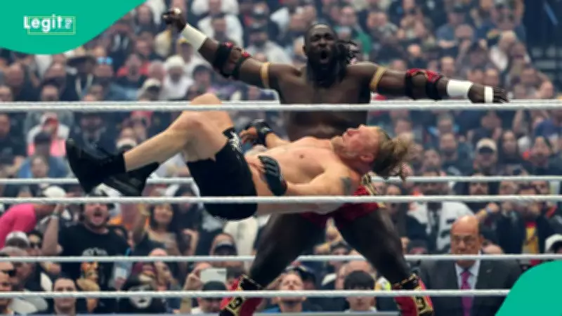 Nigerian-Born Oba Femi Stuns Wrestling World by Defeating Brock Lesnar at WrestleMania 42