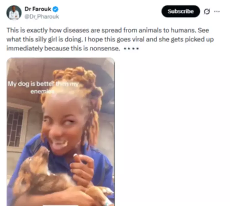 Nigerian Doctor Warns of Disease Risk After Viral Dog-Feeding Video Surfaces