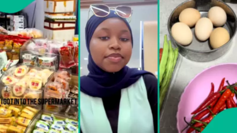 Nigerian Lady in China Shows What N4,000 Can Buy at Grocery Store, Video Trends