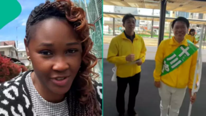 Nigerian Lady in Japan Shows Humble Political Campaigns, Sparks Nigeria Comparison