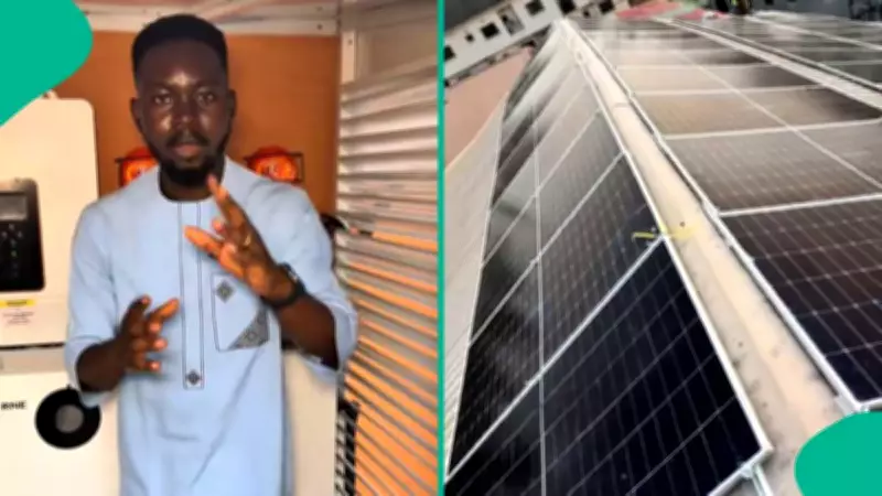 Nigerian Man Flaunts N27 Million Solar Power Installation Online