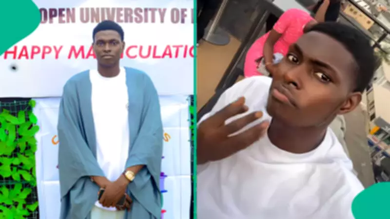 Nigerian Man Gains NOUN Admission After 3 UTME Attempts, Celebrates Online
