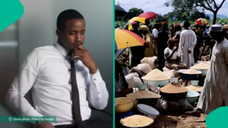 Nigerian Man Laments as Yam Sold in Pieces at Lagos Market Reflects Economic Hardship