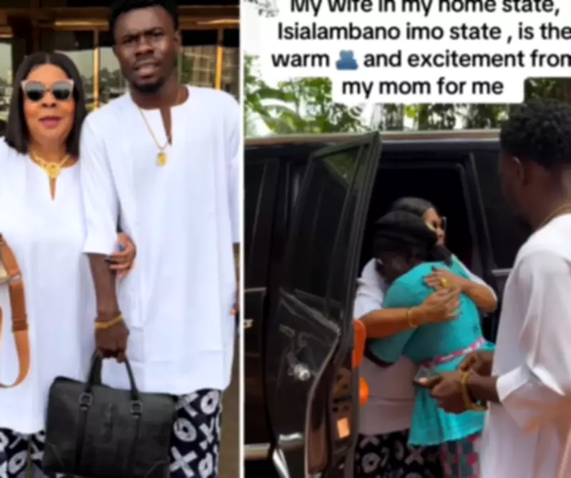 Nigerian Man Married to Older White Woman Shares Heartwarming Mum Meeting Video
