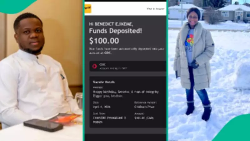 Nigerian Man Praises Canada-Based Woman for Consistent $100 Birthday Gifts Over 3 Years