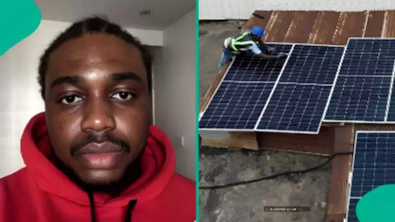 Nigerian Man Who Took Loan for Solar Panels Cries Out Over Landlord's Block
