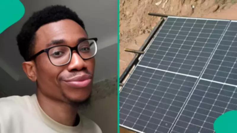 Nigerian Man's Clever Solar Panel Solution After Landlord Blocks Rooftop Installation
