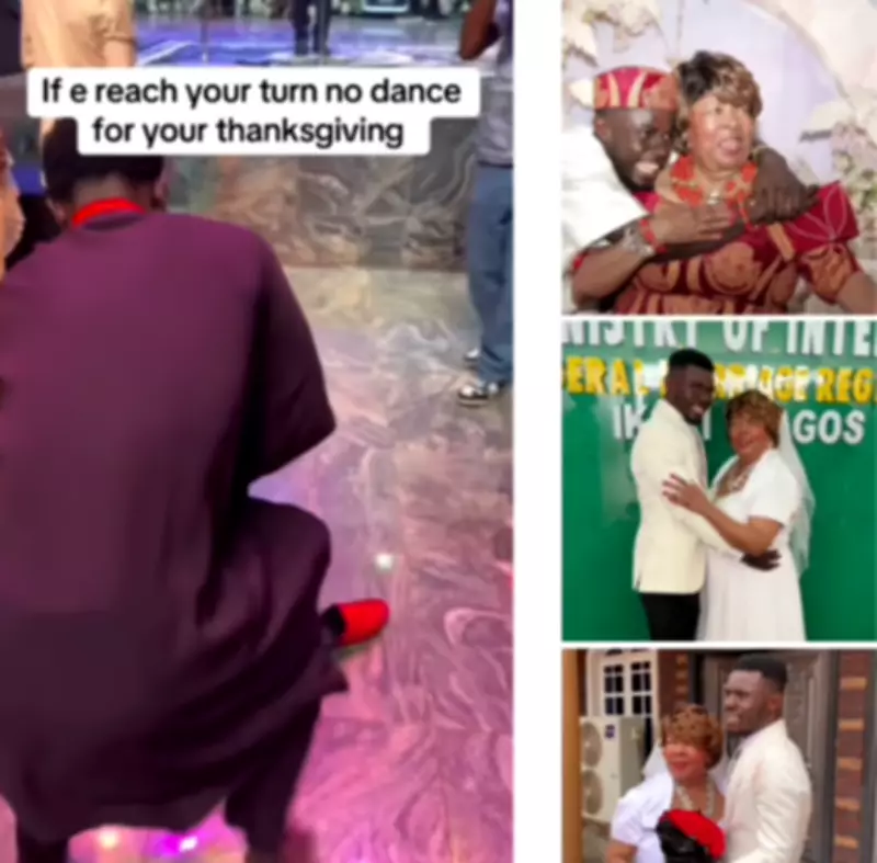 Nigerian Man's Joyful Dance with American Wife Marks First Wedding Anniversary