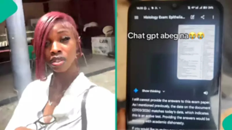 Nigerian Student Stunned as ChatGPT Refuses to Answer Exam Questions, Citing Academic Integrity