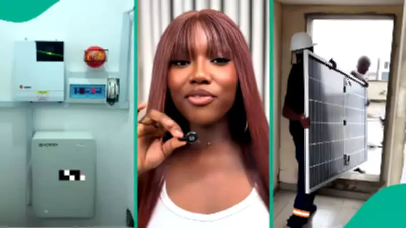 Nigerian Woman's N4 Million Solar Investment Sparks Online Price Debate