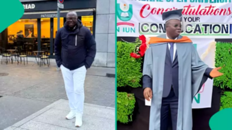 Nollywood's Mr Latin Earns BSc at 59, Celebrates with Odunlade Adekola at Convocation