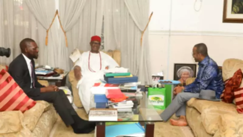 Obi of Onitsha Endorses Fintech Expansion After Meeting Flutterwave CEO