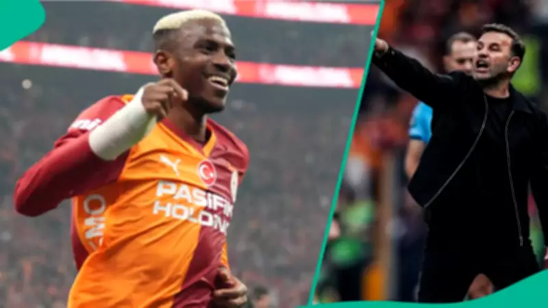 Okan Buruk Hails Osimhen After Goal in Galatasaray's Win Over Fenerbahce