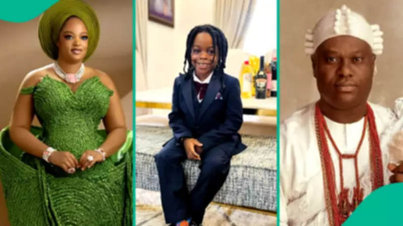 Ooni's First Son Prince Tadenikawo Steals Spotlight with Dance Moves at Mother's Birthday