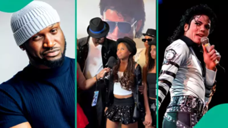 Peter Okoye Steals Show at Michael Jackson Biopic Premiere in Lagos