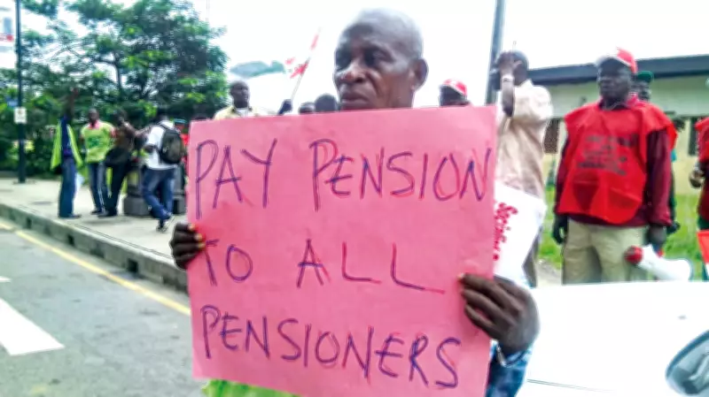 Police Pensioners Protest at Presidential Villa Over Welfare and Pension Scheme