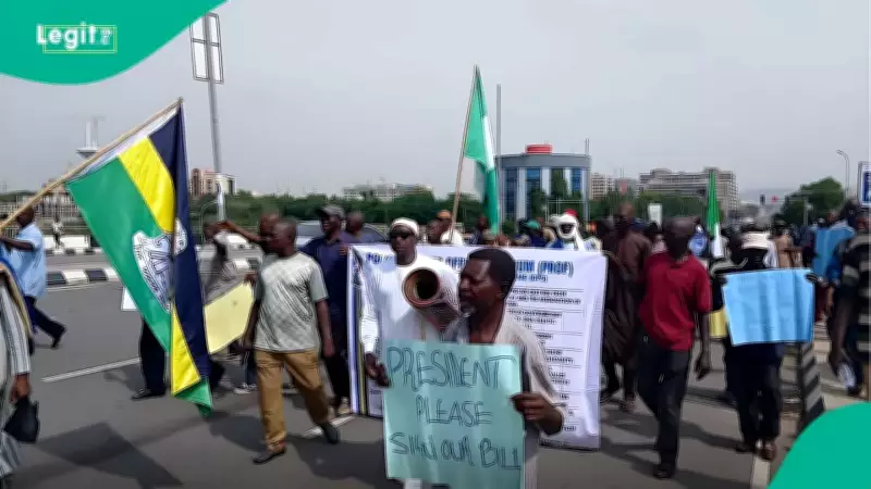 Retired Police Officers Protest at Aso Villa Over Pension Scheme Demands