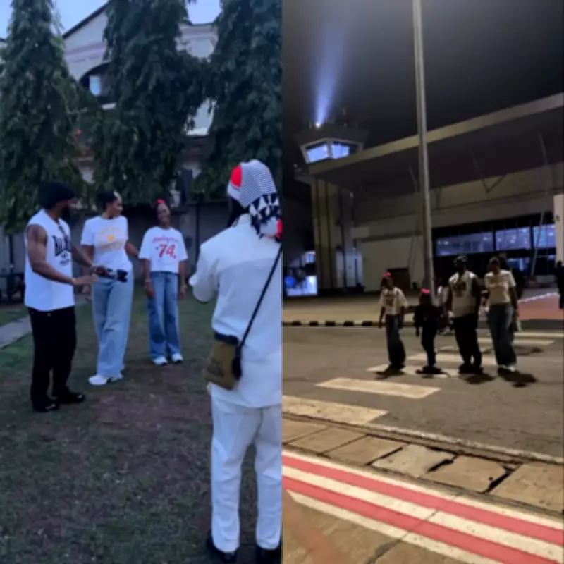 Sandra Okagbue and Kids Visit Flavour for Family Time on Private Jet