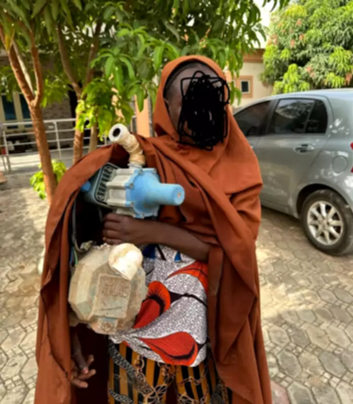 Shocking Theft: Girl Caught Stealing N180,000 Pumping Machine to Sell for N1,000