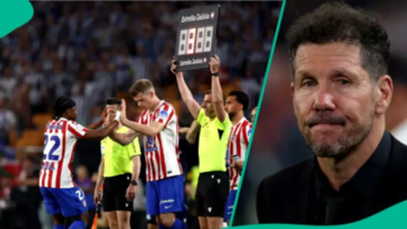 Simeone Explains Substitution of Lookman After Atletico's Copa Del Rey Final Loss