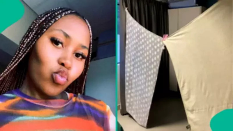 Student Returns to Find Roommate Partitioned Room with Thick Materials