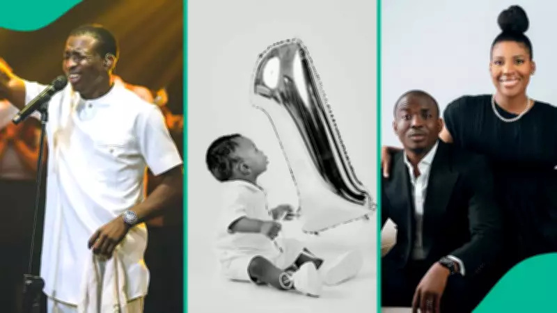 Theophilus Sunday Shares Adorable Photos of Son on His 1st Birthday