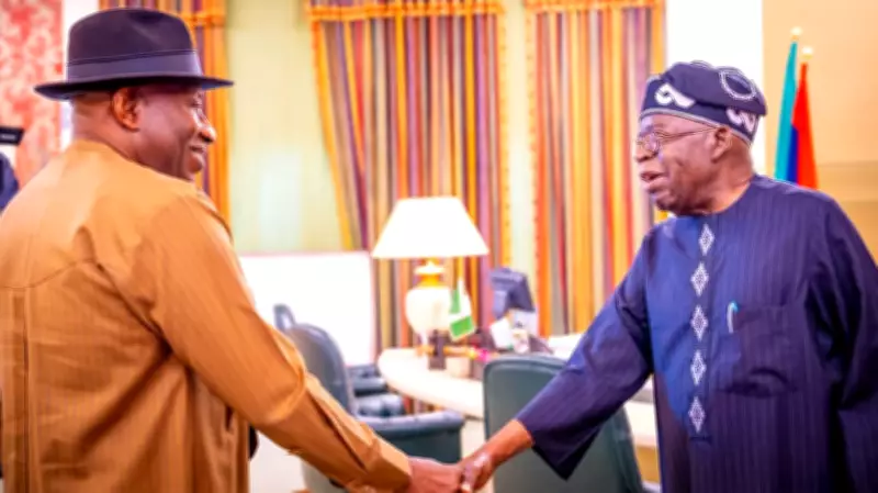 Tinubu and Goodluck Jonathan Hold Private Talks on Regional Affairs